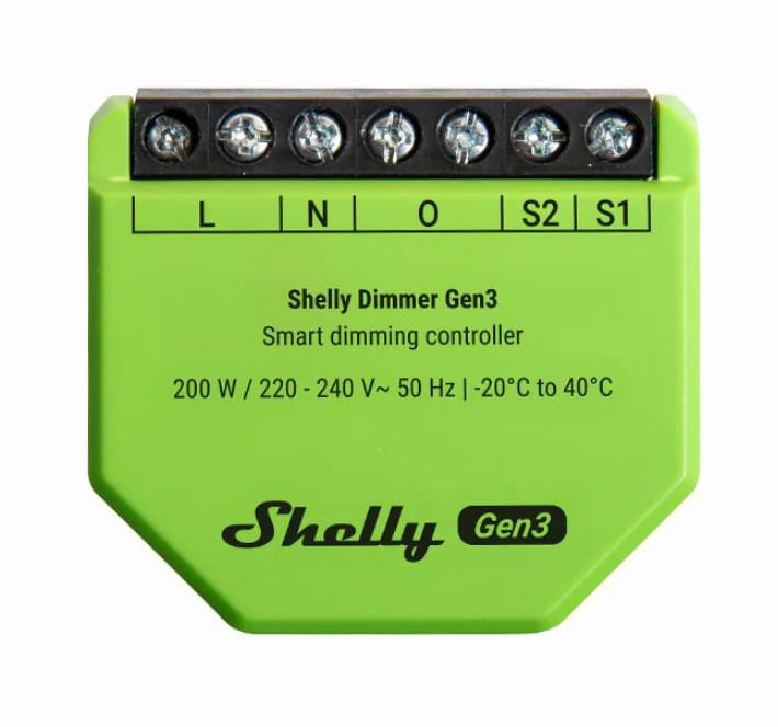 Shelly Dimmer Gen3· Relais LED Lichtcontroller Messfunktion Unterputz