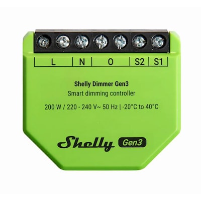 Shelly Dimmer Gen3· Relais LED Lichtcontroller Messfunktion Unterputz