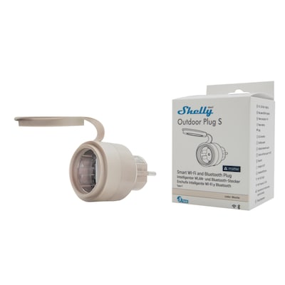 Shelly Plug & Play Outdoor Plug S Gen3 Zwischenstecker für draußen