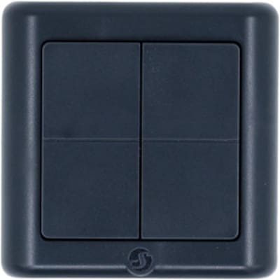 Shelly Blu Wall Switch 4 ZB DK Wandtaster 4-fach Bluetooth Zigbee 16 Aktionen Grau