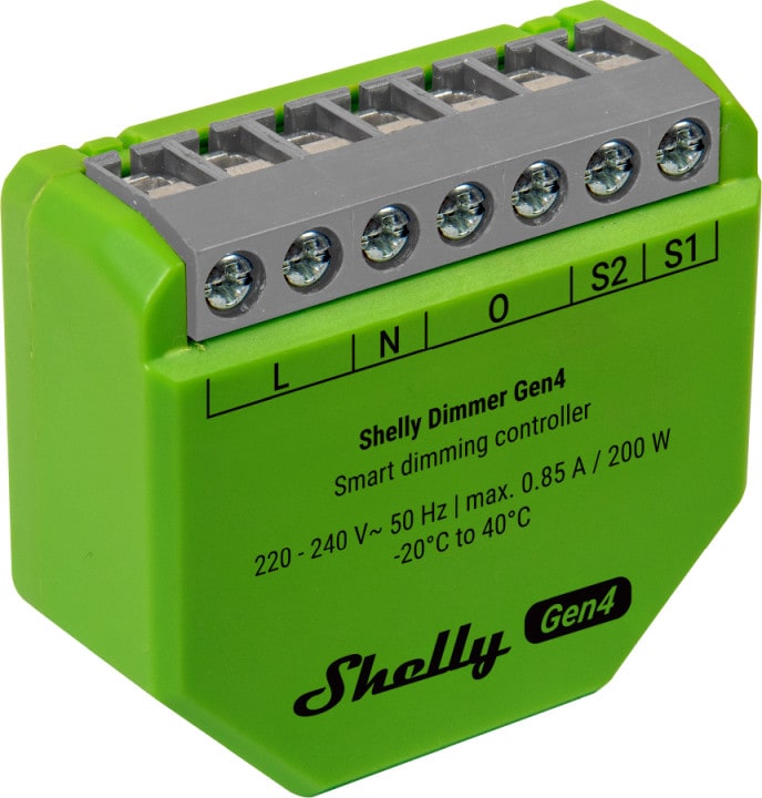 Shelly Dimmer Gen4 Relais LED Lichtcontroller Unterputz