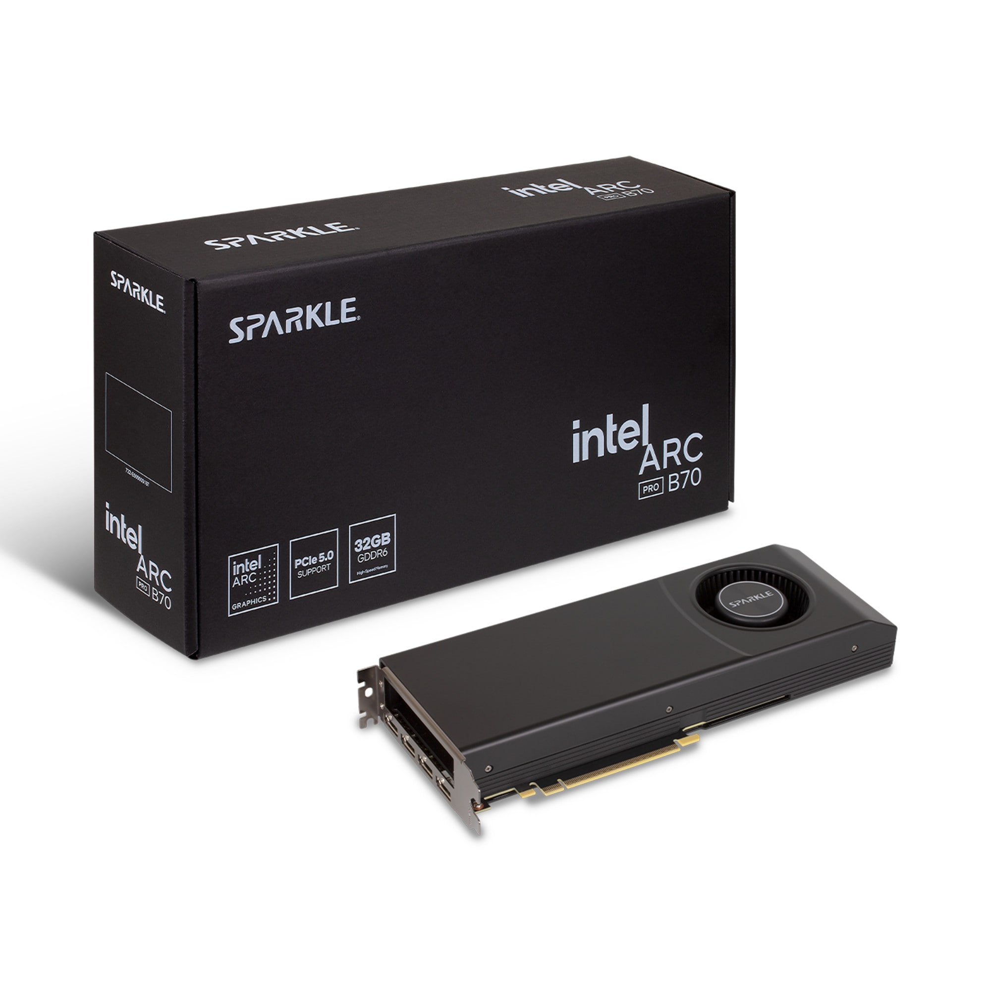 SPARKLE Intel Arc Pro B70 32GB GDDR6 Blower Grafikkarte 4x DP