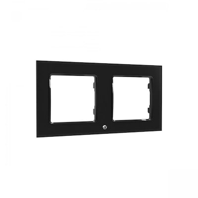 Shelly Wall Frame 2 Wandtaster Rahmen 2-fach Schwarz