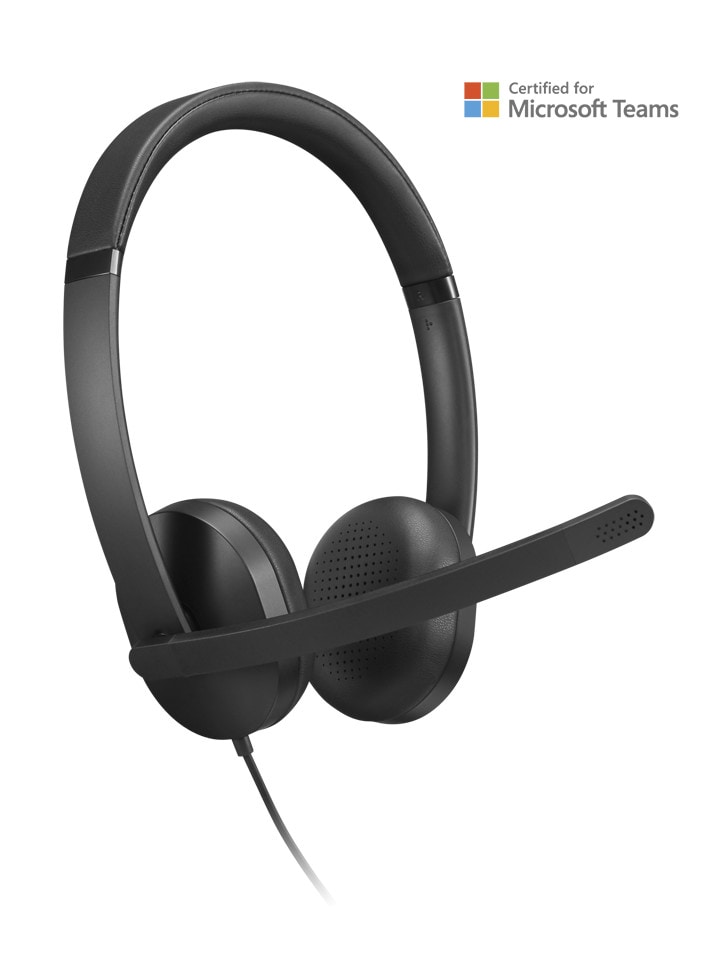 Image of Lenovo VoIP Headset 5000 Schwarz, kabelgebunden, USB-C/A, Microsoft Teams zertifiziert
