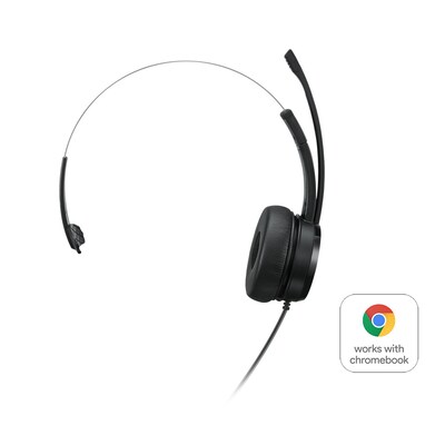 Lenovo 100 Mono Headset Schwarz, kabelgebunden, USB-A