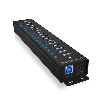 Raidsonic ICY BOX  16+1 port USB Hub, 16x USB, 1x USB Laden, USB 3.2 Gen 1