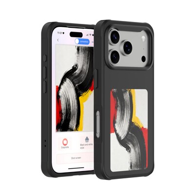 4smarts E-Ink Cover / NFC-Display iPhone 17 Pro Qi2 black