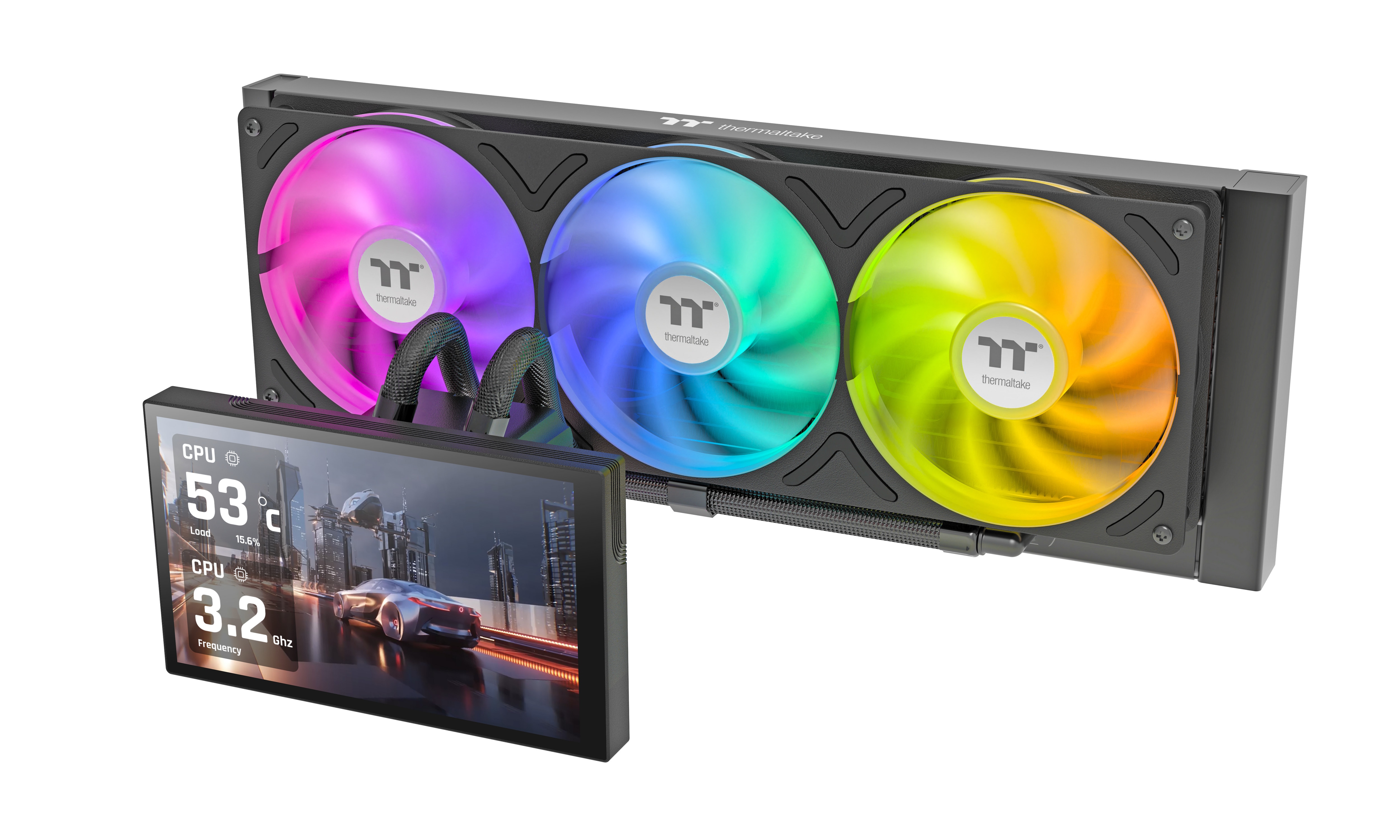 Thermaltake St360 Ultra All-In-One Liquid Cooler System Argb Fan Schwarz Cl-W493-Pl12sw-A
