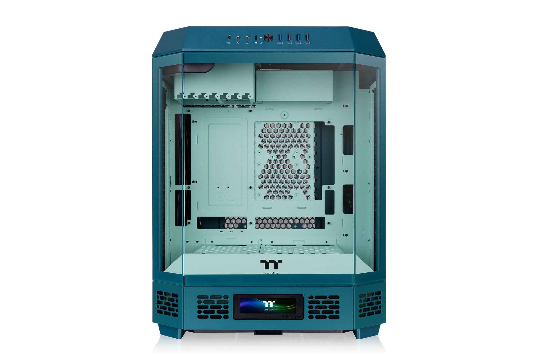 THERMALTAKE The Tower 600 Mid Tower ATX Gehäuse Sichtfenster Transformative Teal