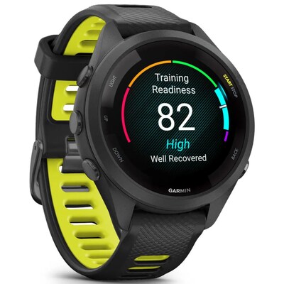 Garmin Forerunner 265S Music 42mm Schwarz/gelb GPS Sportuhr