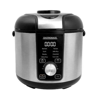 Gastroback 42519 Reiskocher RiceControl low carb & steam 3 L