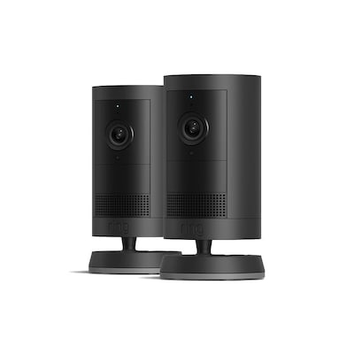 RING Outdoor Cam Plus - Battery - 2-Pack  - Black - EU WLAN-Außenkamera mit Akku