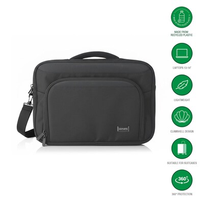 4smarts Laptop-Tasche Target Eco Clamshell 33,02 - 35,56 cm (13–14”) schwarz
