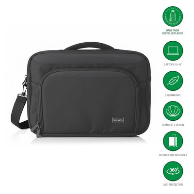 4smarts Laptop-Tasche Target Eco Clamshell 38,01 - 40,64 cm (15–16”) schwarz