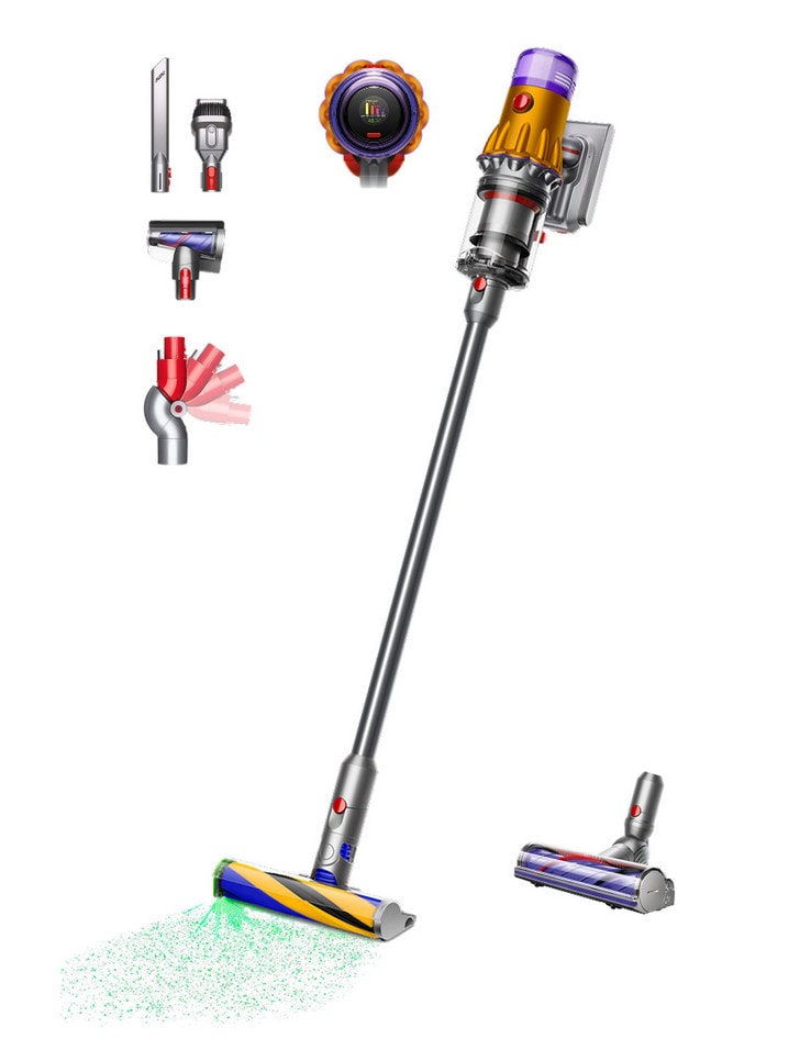 Dyson V12 Detect Slim Absolute Akkusauger gelb/nickel