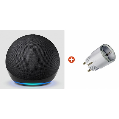 Bundle: Amazon Echo Dot (5. Gen. 2022) WLAN- und Bluetooth-Lautsprecher mit Alexa Anthrazit + Shelly Plug S Gen3 white Zwischenstecker