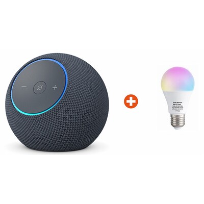 Bundle: Amazon Echo Dot Max (2025) WLAN- und Bluetooth-Lautsprecher mit Alexa Graphit + Shelly Multicolor Bulb E27 Gen3