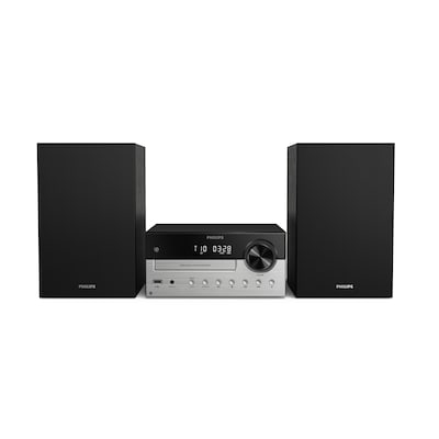 Philips TAM4205M2/12 Heim-Audio-Mikrosystem mit CD USB BT schwarz/silber