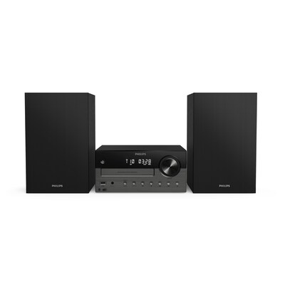 Philips TAM4505M2/12 Heim-Audio-Mikrosystem mit CD USB BT schwarz/grau