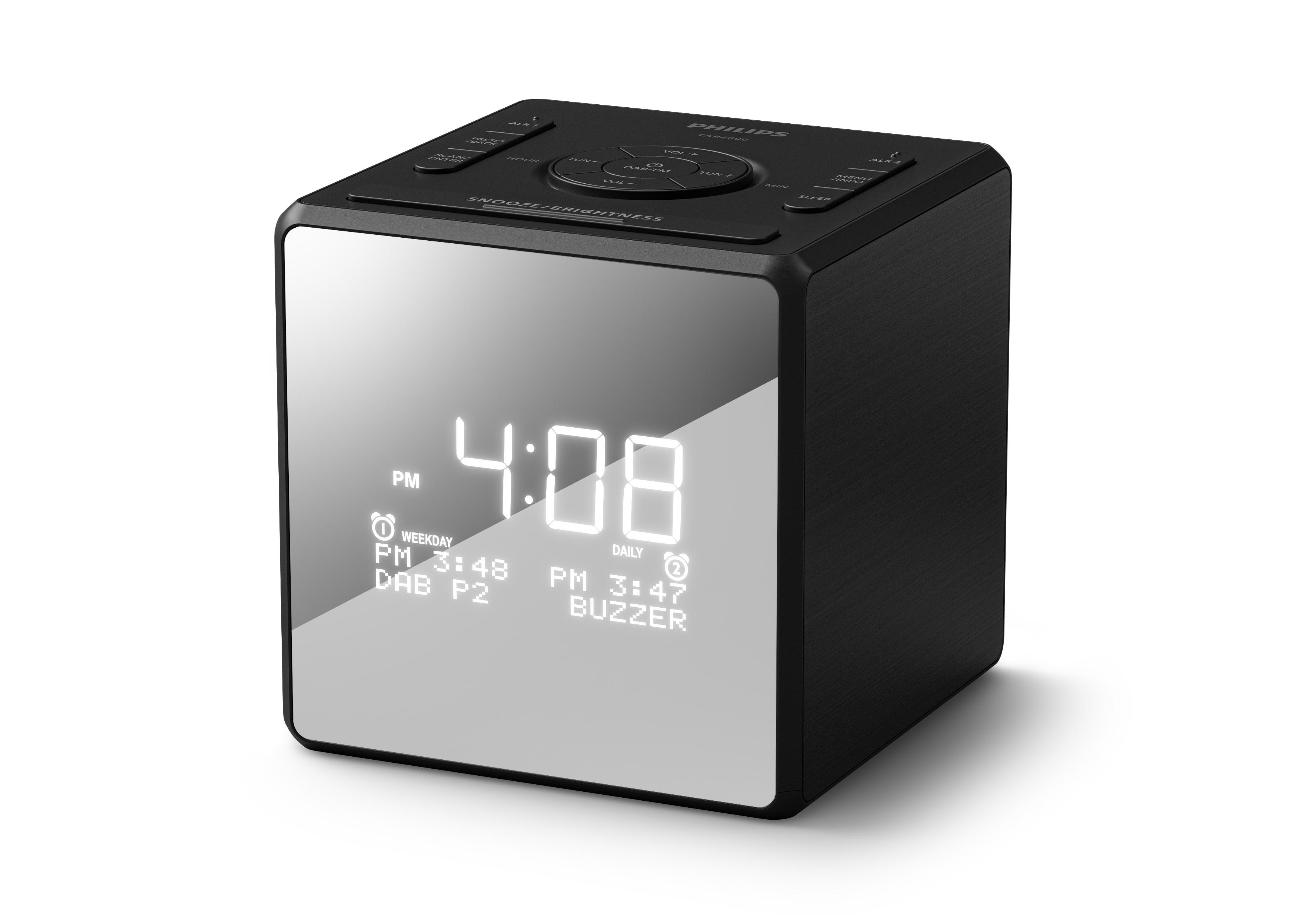 Philips TAR4600/10 Radiowecker schwarz