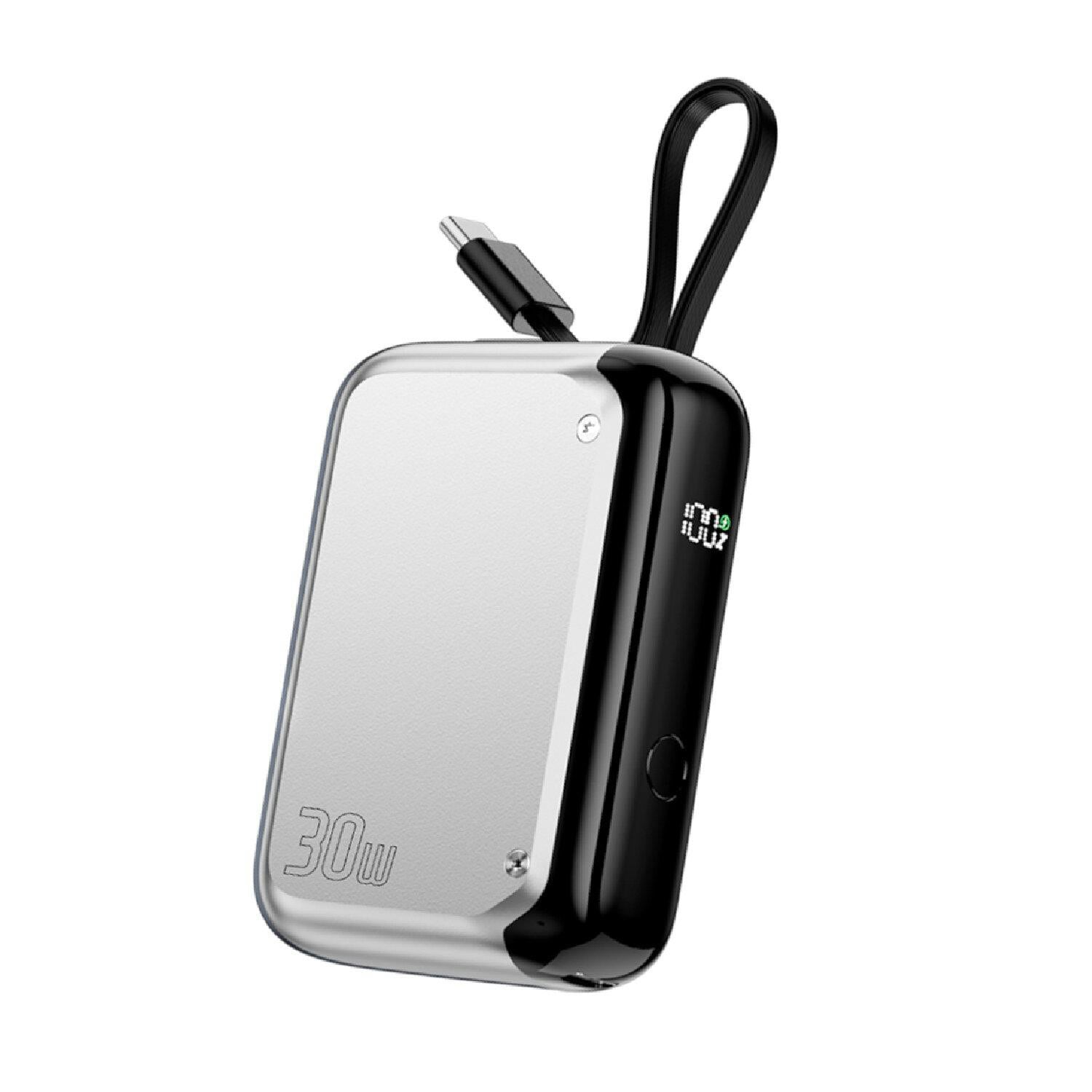4smarts Pocket Powerbank 10000 mAh Silber Powerbank 10000 mAh Silber