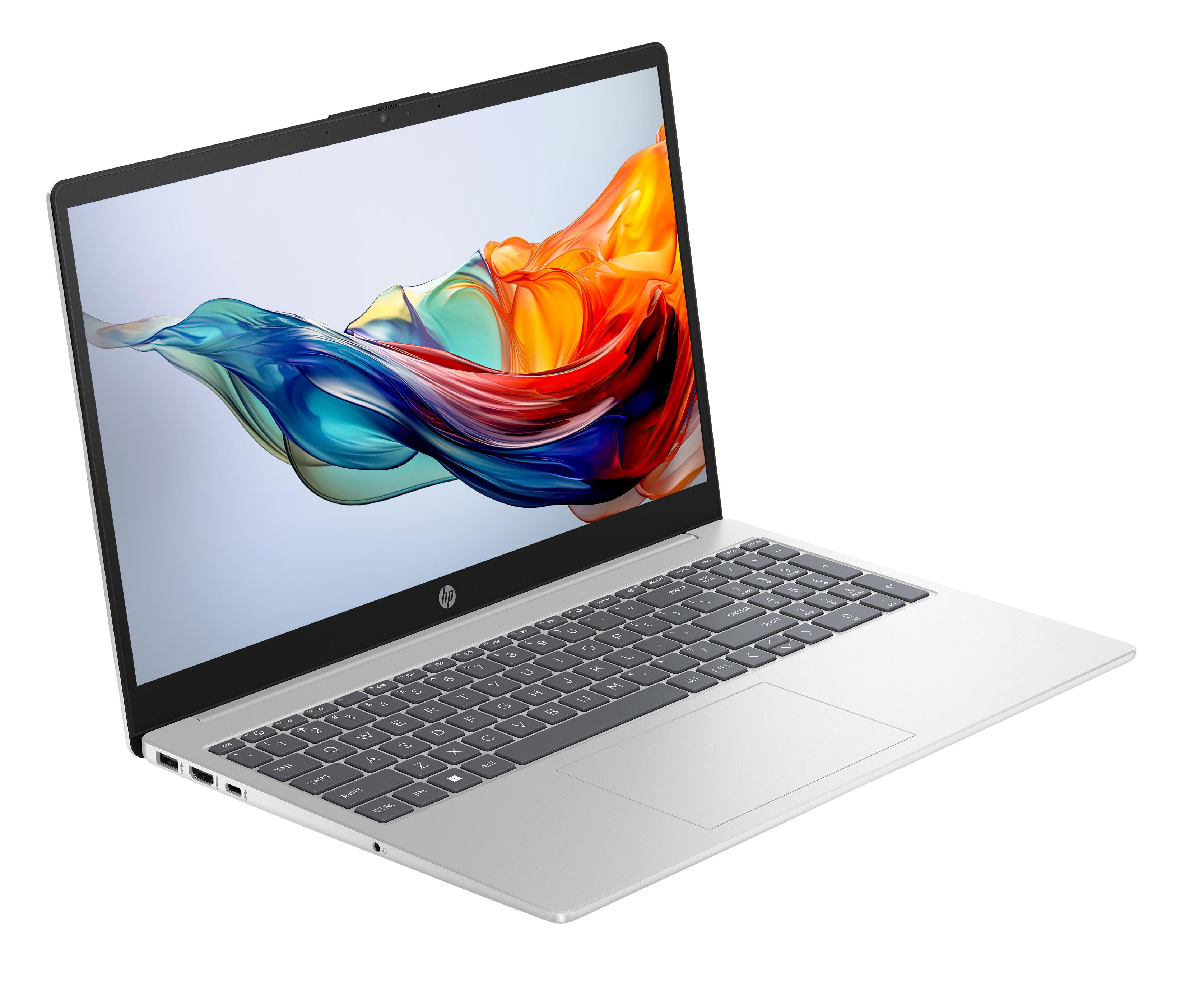 HP 15,6" FHD Laptop silber Core 5 120U 8GB/512GB SSD DOS 15-fd1450ngx Image