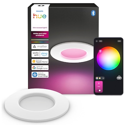 Philips Hue Slim Downlight LED Einbauleuchte weiß