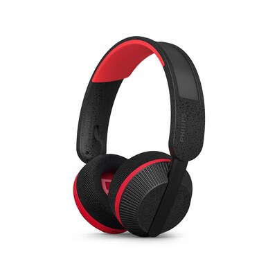 Philips 6000 series TAA6219BK/00 kabellose On-ear Kopfhörer Bluetooth schwarz/rot