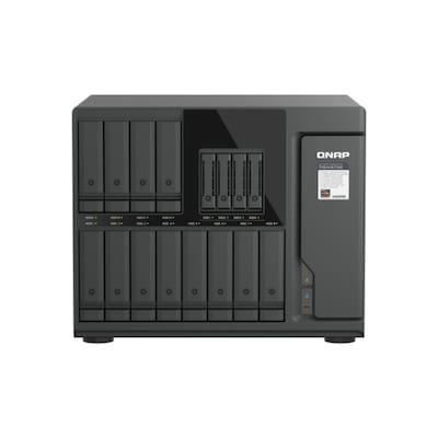 QNAP TVS-h1677AX-R5-16G NAS System 12-Bay + 4-Bay U.2 NVMe