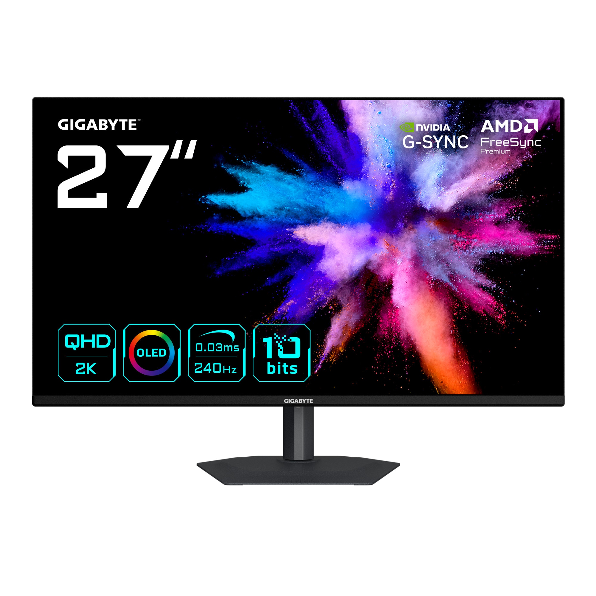 Image of 27" GIGABYTE GO27Q24A - 2560x1440 (QHD) - 240Hz - QD-OLED