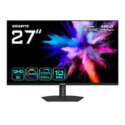 GIGABYTE GO27Q24A 27 Zoll QHD QD-OLED Gaming Monitor 240 Hz 16:9 DP/HDMI 0,03ms