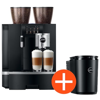 JURA GASTRO GIGA X8 (EB) Komplettpaket inkl. Cool Control 2,5 l (Art. 24246), Festwasseranschluss, professioneller Beratung, fachgerechter Aufstellung und persönlicher Einweisung