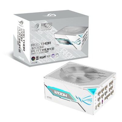 ASUS ROG Thor Platinum 1200P3 White 1200W Platinum Gaming Netzteil Modular PCIe5.1