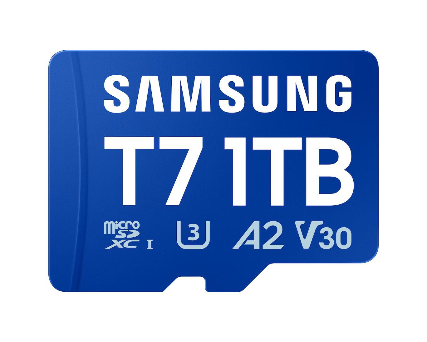 Samsung T7 microSDXC Speicherkarte 1TB (170 MB/s, Class 10, V30, U3)