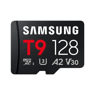 Samsung T9 microSDXC Speicherkarte 128GB (200 MB/s, Class 10, A2, V30, U3)