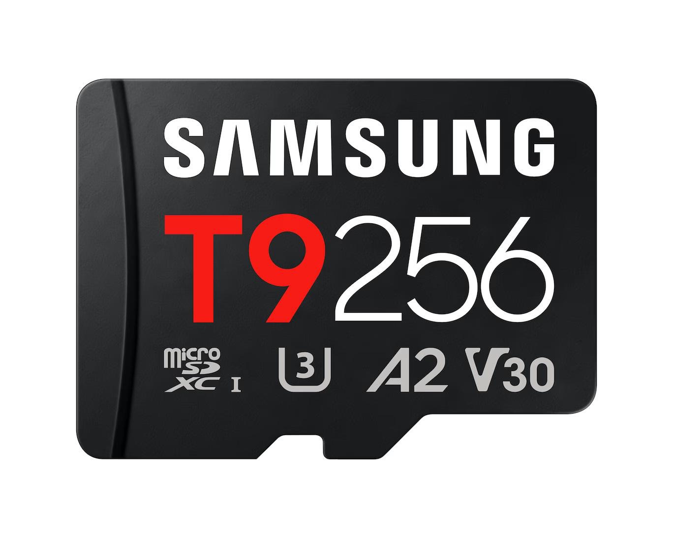 Samsung T9 microSDXC Speicherkarte 256GB (200 MB/s, Class 10, A2, V30, U3)