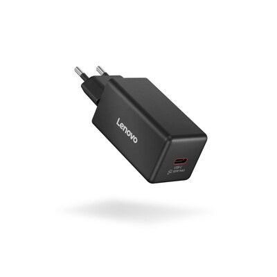 Lenovo 65W Mini USB-C GaN Ladegerät/ Netzteil Schwarz, 1x USB-C