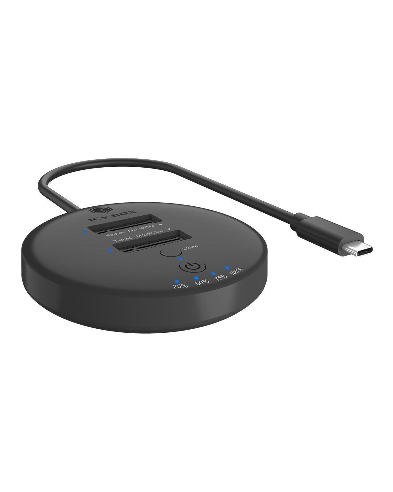 RaidSonic Icy Box IB-1612MCL-C31 Klonstation für 2x M.2 NVMe SSD/HDD