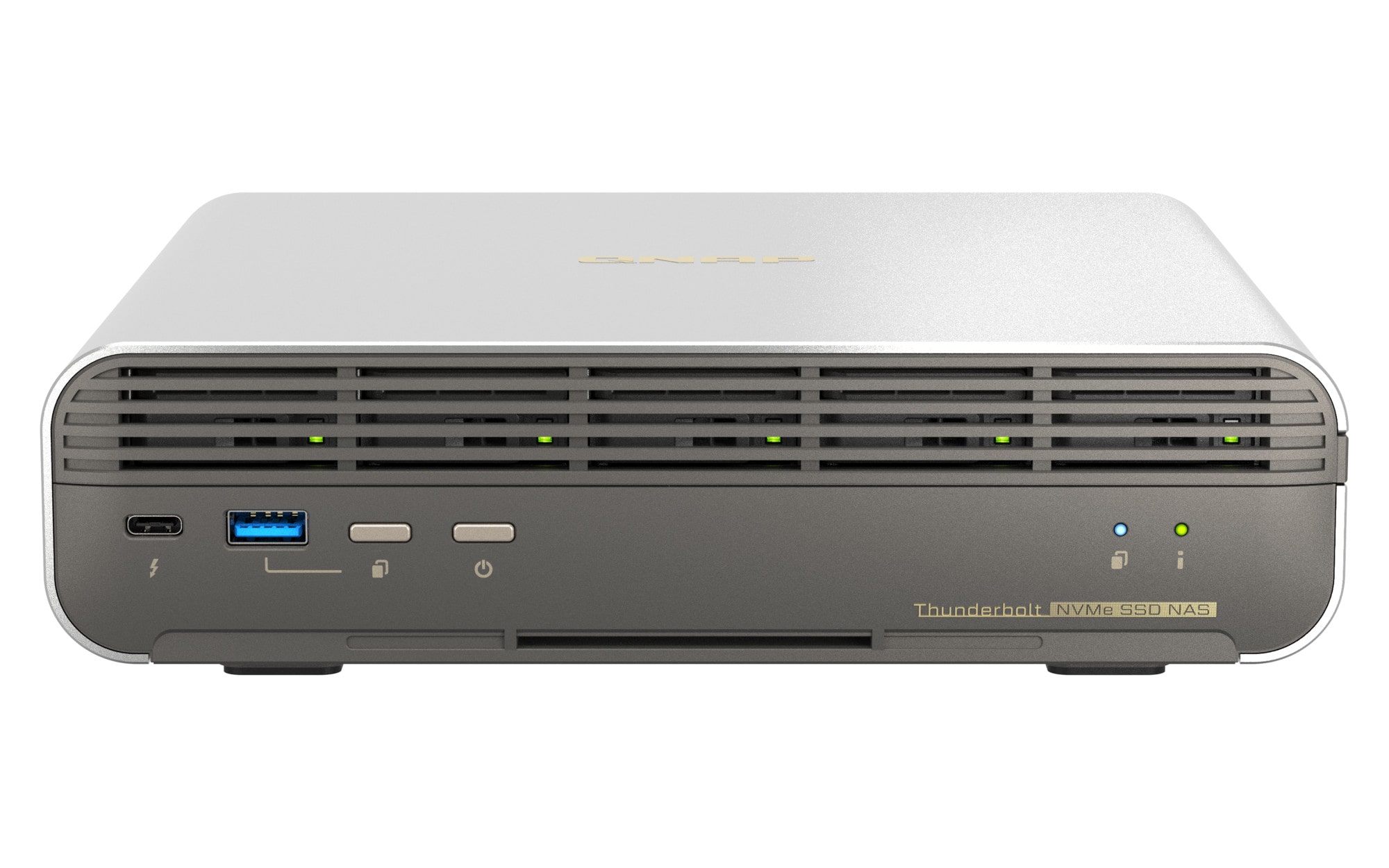 QNAP TBS-h574TX Thunderbolt™ 4 All-Flash NAS – Intel® Core™ i5, 5x E1.S NVMe SSD, 10GbE Netzwerk & QuTS hero