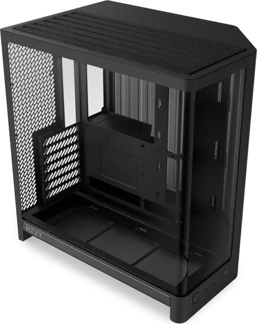 NZXT H6 Gaming PC Gehäuse Midi-Tower Schwarz Seitenfenster
