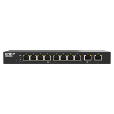 QNAP QSW-L2110-10T 8 ports 2,5GbE RJ45, 2 ports 10GbE Base-T Uplink-Ports Combo Switch