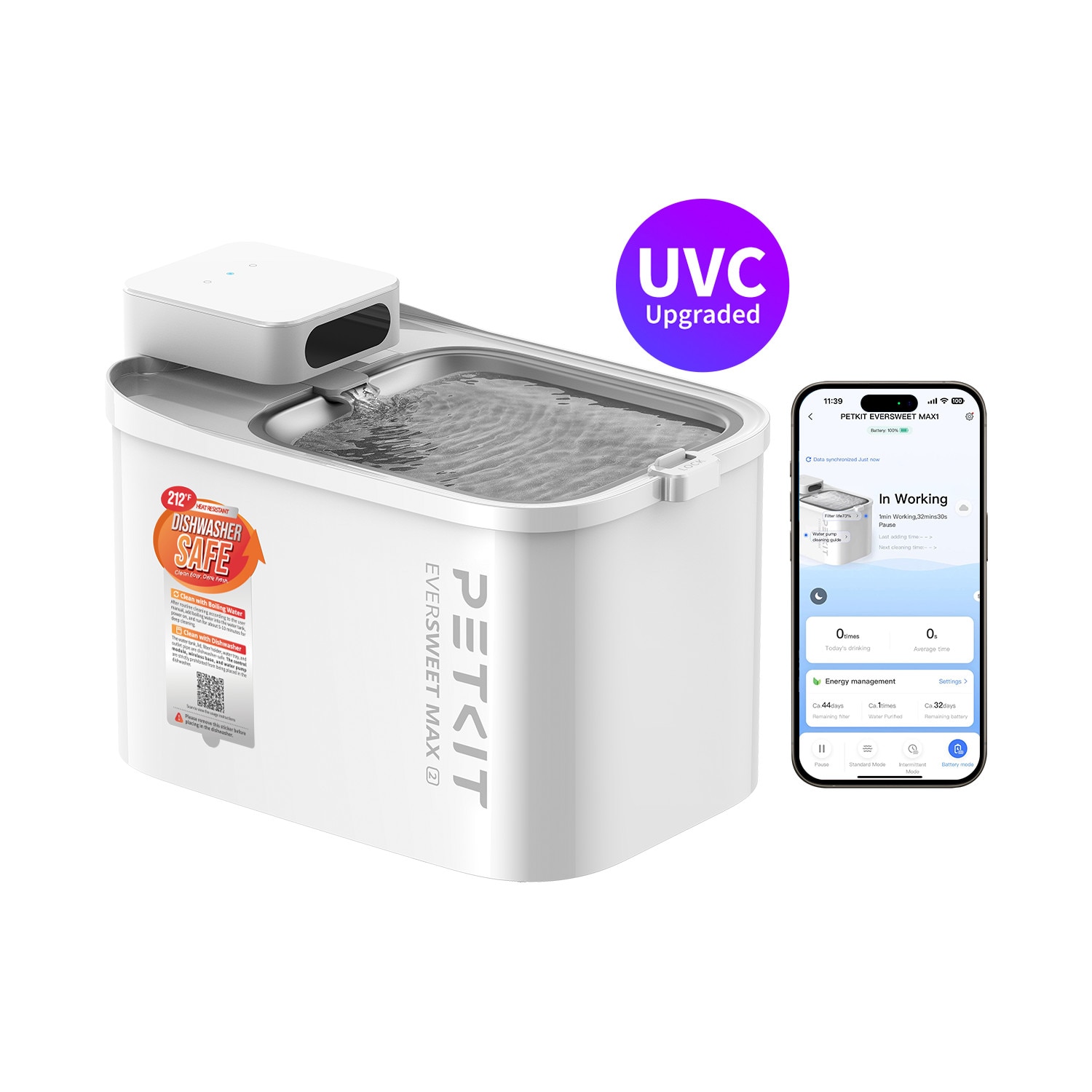 Petkit Eversweet Max 2 (Uvc) Tierwasserbrunnen Pn105110
