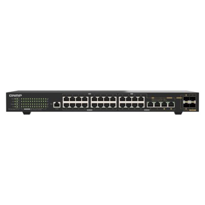 QNAP QSW-M2130P-2C2S26T Multi-Gigabit PoE+ Switch – 24-Port 2,5GbE mit 10G SFP+ für Unternehmen