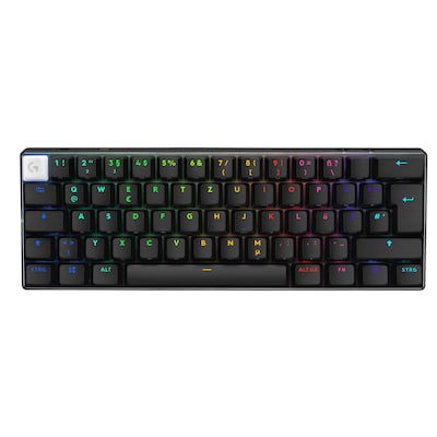 Logitech G PRO X 60 LIGHTSPEED Schwarz Gaming-Tastatur, Taktile Switches, kabellos, RGB, Anpassbar mit Logitech G Hub