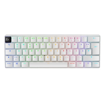Logitech G PRO X 60 LIGHTSPEED Weiß Gaming-Tastatur, Taktile Switches, kabellos, RGB, Anpassbar mit Logitech G Hub