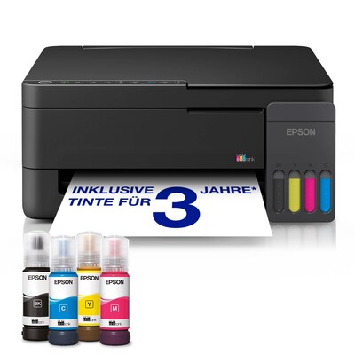 EPSON EcoTank ET-2910 Multifunktionsdrucker Scanner Kopierer WLAN 20€ Cashback