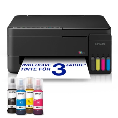 EPSON EcoTank ET-2912 Multifunktionsdrucker Scanner Kopierer WLAN 20€ Cashback
