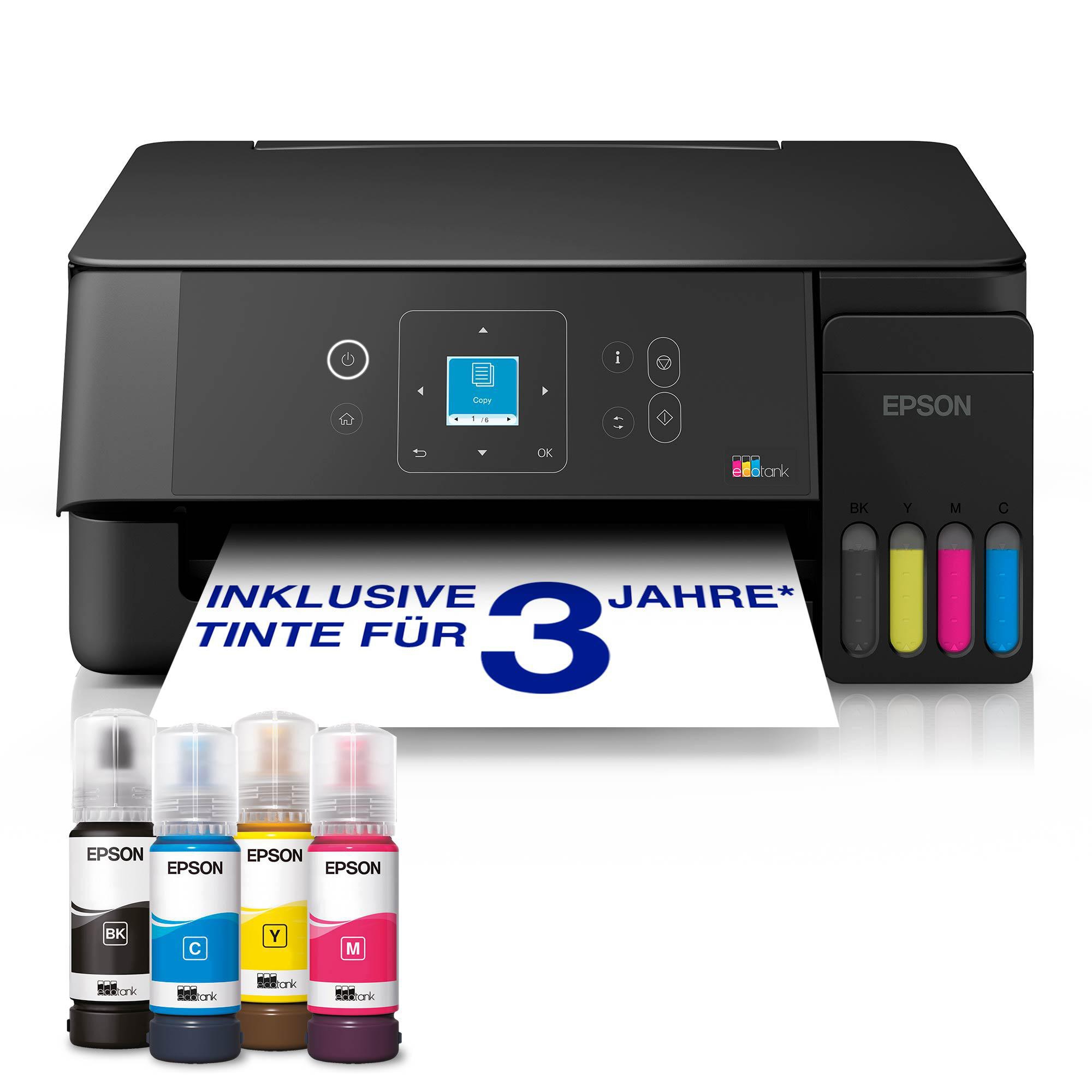 EPSON EcoTank ET-2922 Multifunktionsdrucker Scanner Kopierer WLAN 20€ Cashback