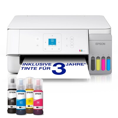 EPSON EcoTank ET-2926 Multifunktionsdrucker Scanner Kopierer WLAN weiß 20€ Cashback