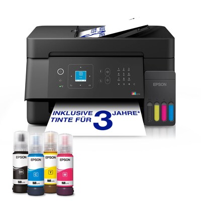 EPSON EcoTank ET-4900 Multifunktionsdrucker Scanner Kopierer Fax LAN WLAN 60€ Cashback